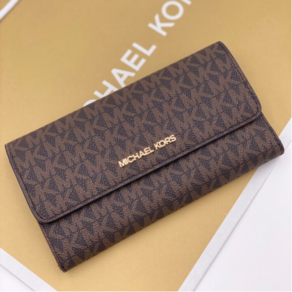 Michael Kors Jet Set Trifold Wallet Brown